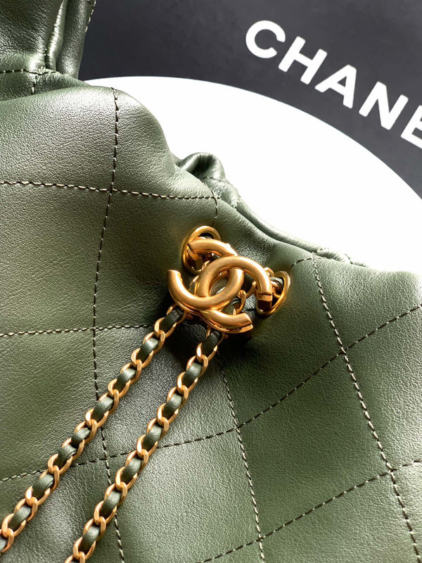 Chanel 26C Hobo Bag Olive Green Cowhide GHW 272338