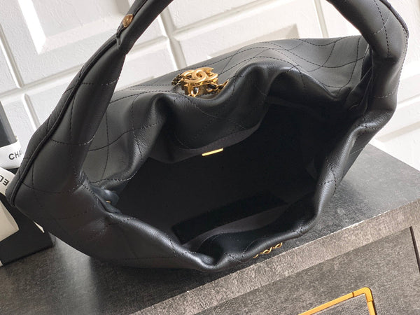 Chanel 26C Hobo Bag Black Cowhide GHW