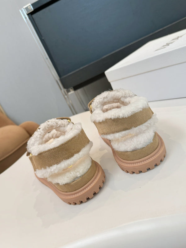 CD Dioract Sandal Beige Suede Wool 529373