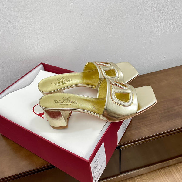 Sandalo Vlogo Cut-Out 60 in pelle di vitello dorata
