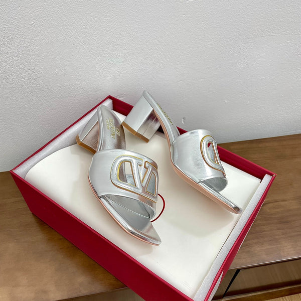 Sandalo Vlogo Cut-Out 60 Pelle di vitello argento