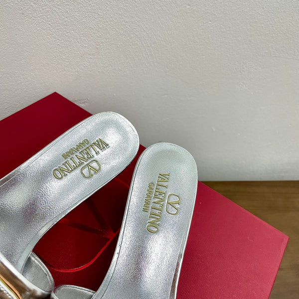 Sandalo Vlogo Cut-Out 60 Pelle di vitello argento