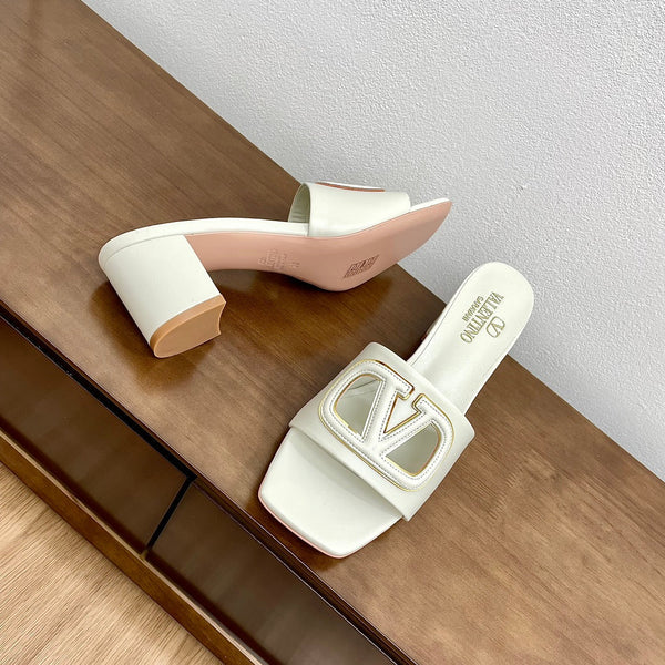 Sandalo Vlogo Cut-Out 60 Pelle di vitello avorio