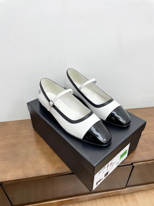 CC Mary Jane in pelle di vitello bianca