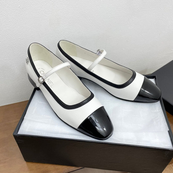 CC Mary Jane in pelle di vitello bianca