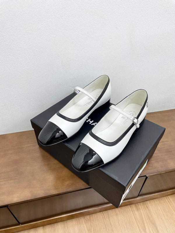 CC Mary Jane in pelle di vitello bianca