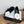CC Ballet Flats Black With Camellia White Suede