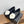 CC Ballet Flats Black With Camellia White Lambskin