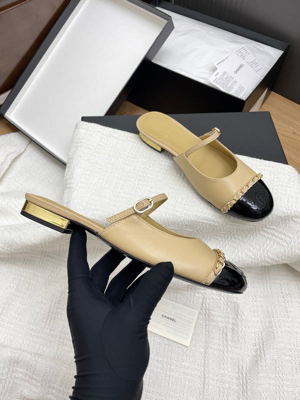 CC 25 Mules Flats Beige Sheepskin 311499