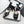 CC 25SS Sandals 5cm Three Straps Black Calfskin 338327