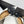 CC Logo Bow with Camellia Ballerina Flats Black White Cowhide Sheepskin 427021