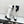CC Big Bow Chunky Long Boots 80mm Black White Suede 427063