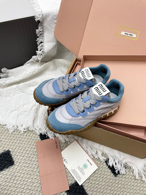 Miu Tyre Sneaker Grey Blue Suede 611342