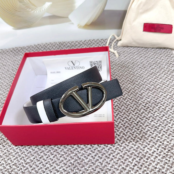 Ceinture réversible Bold Edition 30 mm veau grainé noir blanc boucle noire