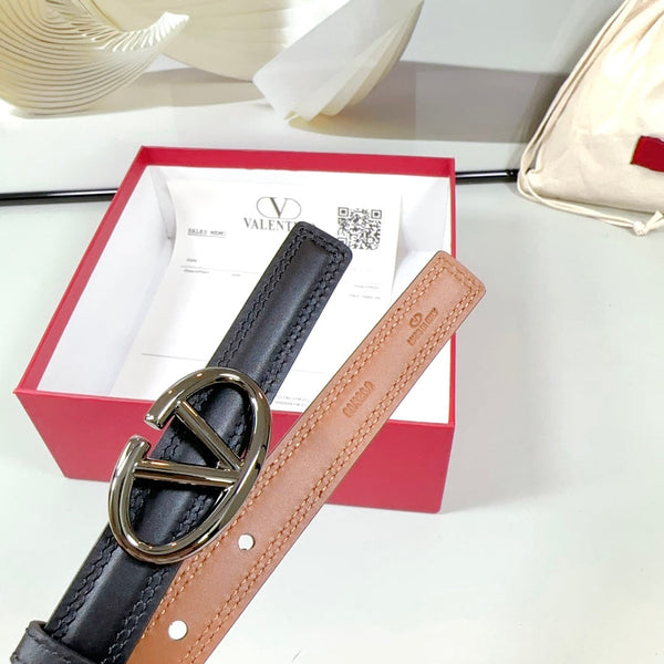 Ceinture Bold Edition 20mm Cuir de veau marron noir Boucle noire