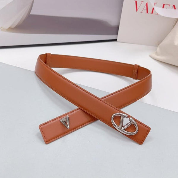 Ceinture Bold Edition 30 mm veau marron boucle argentée