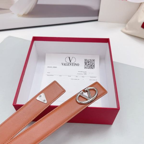 Ceinture Bold Edition 30 mm veau marron boucle argentée