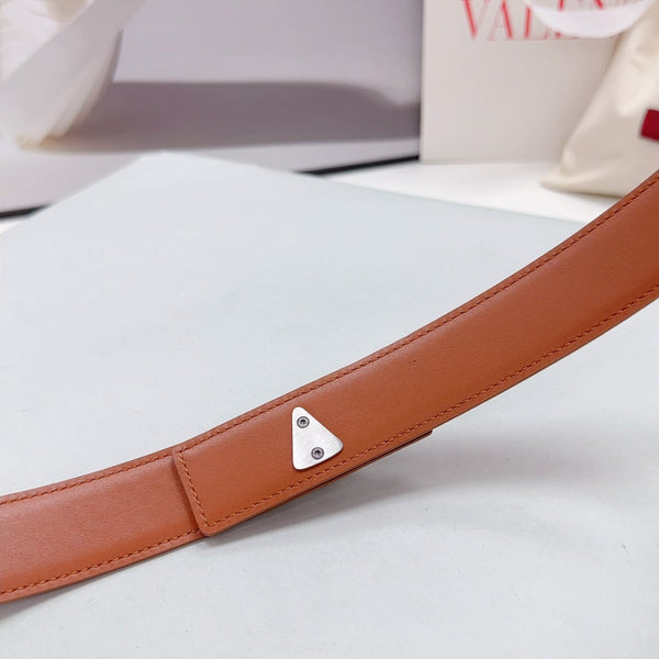 Ceinture Bold Edition 30 mm veau marron boucle argentée