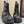 CHUNKY BOOTS IN BLACK SMOOTH CALFSKIN RED LOGO PRINT