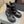 CHUNKY BOOTS IN BLACK SMOOTH CALFSKIN RED LOGO PRINT