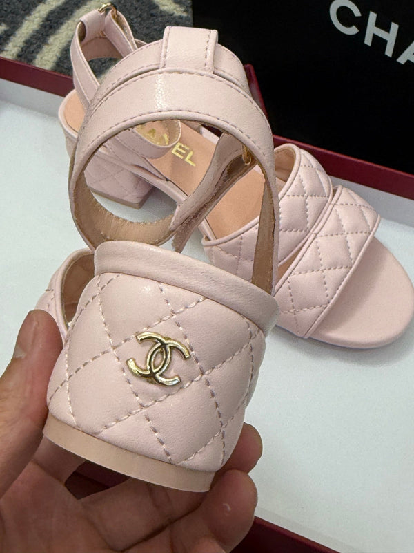 CC 25SS Honey Sandals 5cm Pink Lambskin 319633