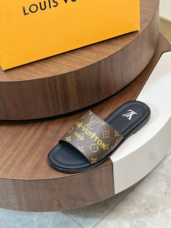 LV MULE IN CHOCOLATE BROWN MONOGRAM CALFSKIN