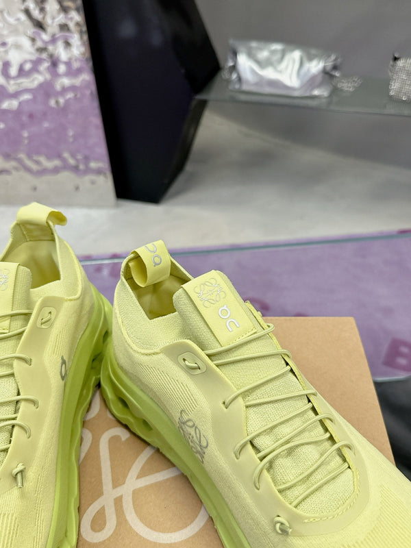Loewe x On Cloudtilt Sneaker in pelle di vitello verde lime 217654
