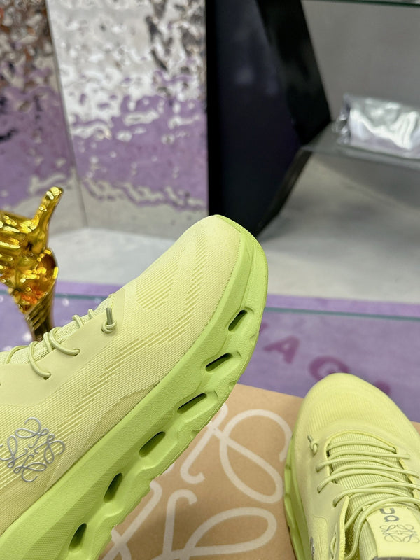 Loewe x On Cloudtilt Sneaker in pelle di vitello verde lime 217654