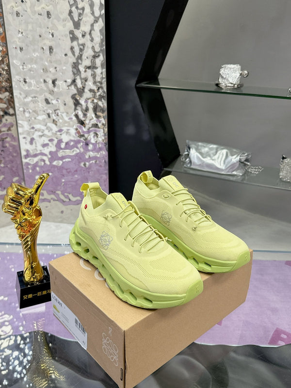 Loewe x On Cloudtilt Sneaker in pelle di vitello verde lime 217654