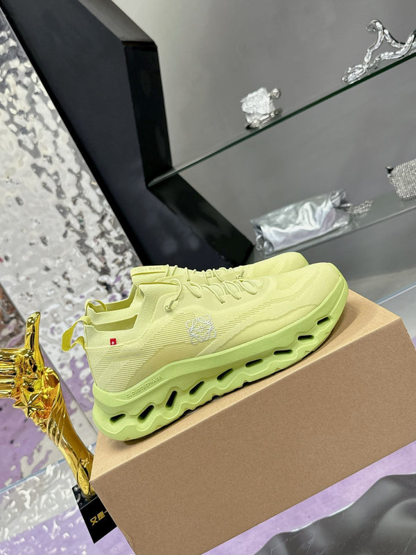 Loewe x On Cloudtilt Sneaker in pelle di vitello verde lime 217654