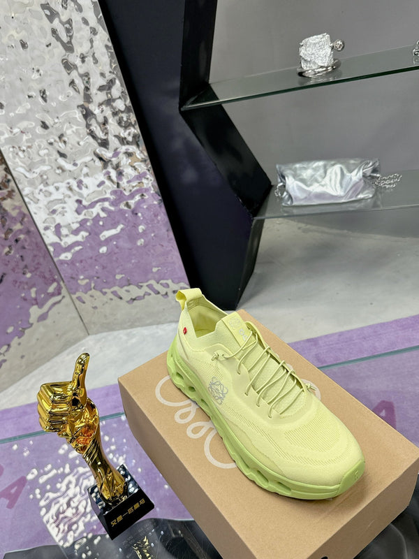 Loewe x On Cloudtilt Sneaker in pelle di vitello verde lime 217654
