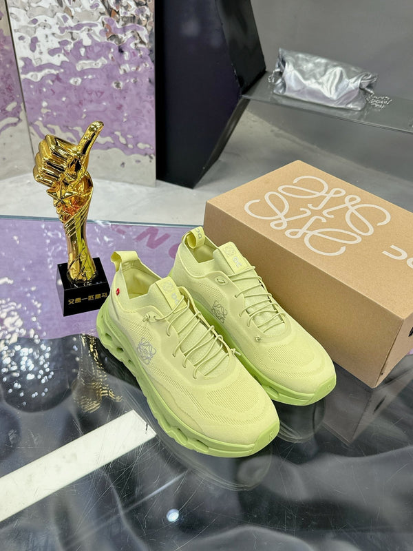 Loewe x On Cloudtilt Sneaker in pelle di vitello verde lime 217654