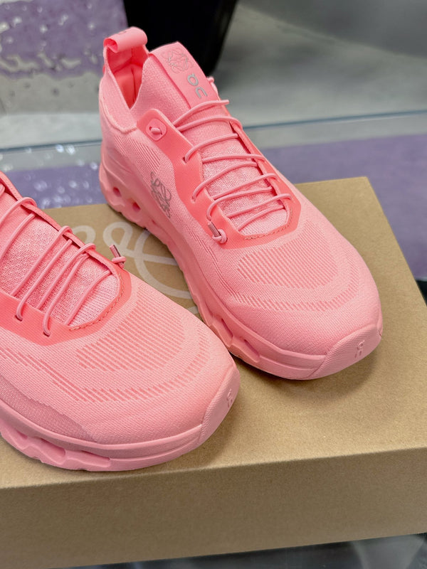 Sneaker Loewe x On Cloudtilt in pelle di vitello rosa
