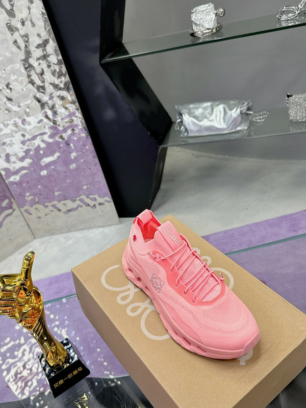 Sneaker Loewe x On Cloudtilt in pelle di vitello rosa