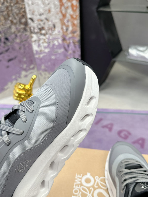 Sneaker Loewe x Running Cloudtilt2.0 in pelle di vitello grigia