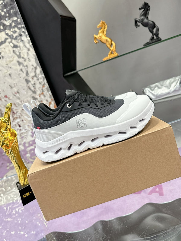 Loewe x Running Cloudtilt2.0 Sneaker Bianco Nero Pelle di vitello