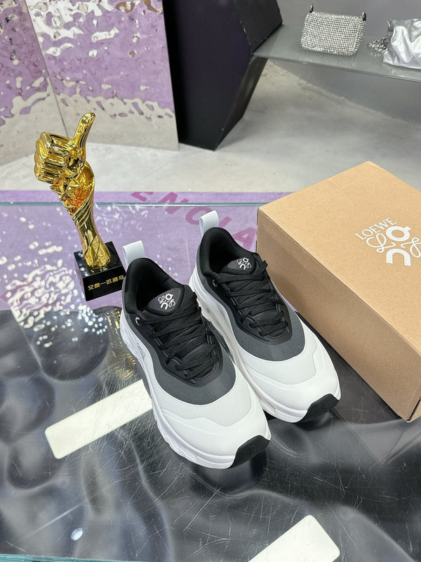Loewe x Running Cloudtilt2.0 Sneaker Bianco Nero Pelle di vitello