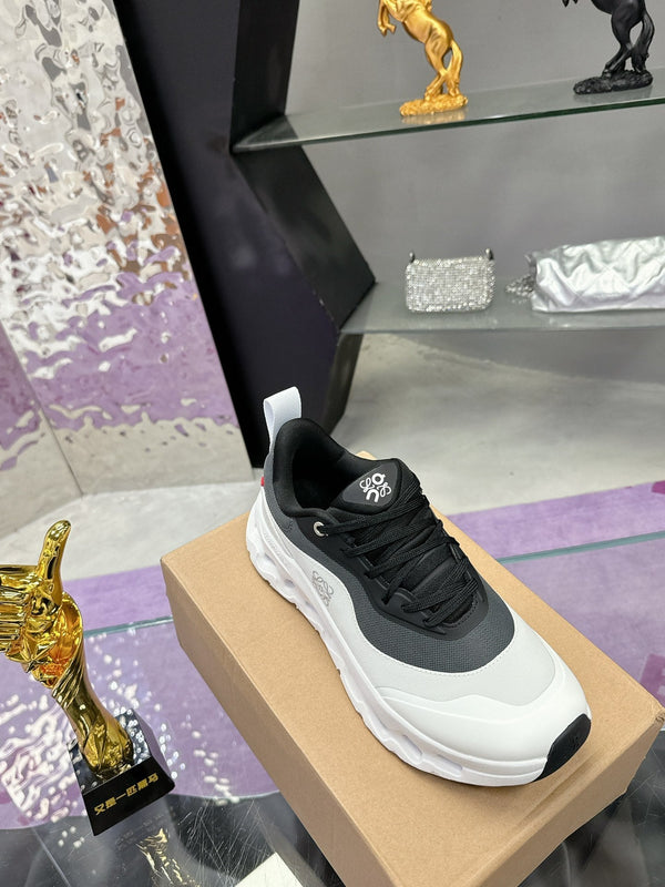 Loewe x Running Cloudtilt2.0 Sneaker Bianco Nero Pelle di vitello