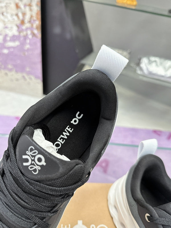 Loewe x Running Cloudtilt2.0 Sneaker Bianco Nero Pelle di vitello