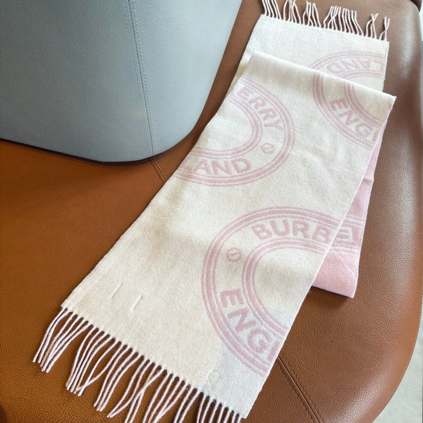 BBR Long Scarf 17CM Pink Calico Cashmere 150403