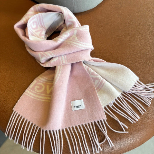 BBR Long Scarf 17CM Pink Calico Cashmere 150403