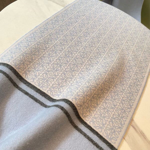 Loewe Scarf 180CM Blue Grey Cashmere 150408