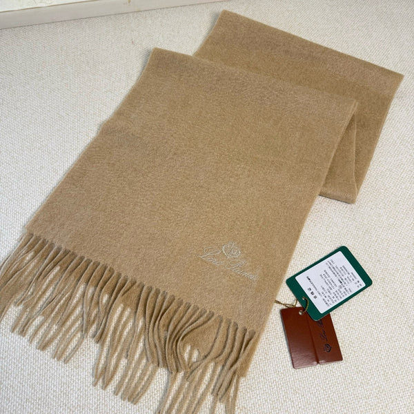 Loro Piana Long Scarf Beige Cashmere 150418
