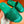 CD AQUA EMBROIDED SANDAL SEA GREEN FABRIC