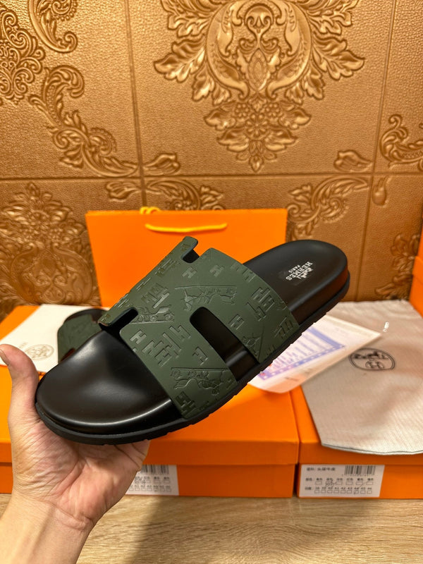 HM IZMIR SLIPPER PELLE DI VITELLO PAVONE