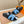 HM Men's Chypre Slide Blue Calfskin 748424