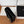 TRIOMPHE Business Card Holder Black Cowhide GHW