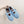 ALAIA HOLLOW BALLET FLAT IN SKY BLUE LAMBSKIN