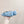 ALAIA HOLLOW BALLET FLAT IN SKY BLUE LAMBSKIN