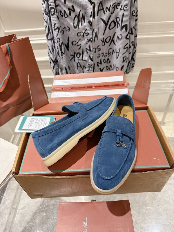 LP Summer Charms Walk Loafers Dark Blue Suede 565861